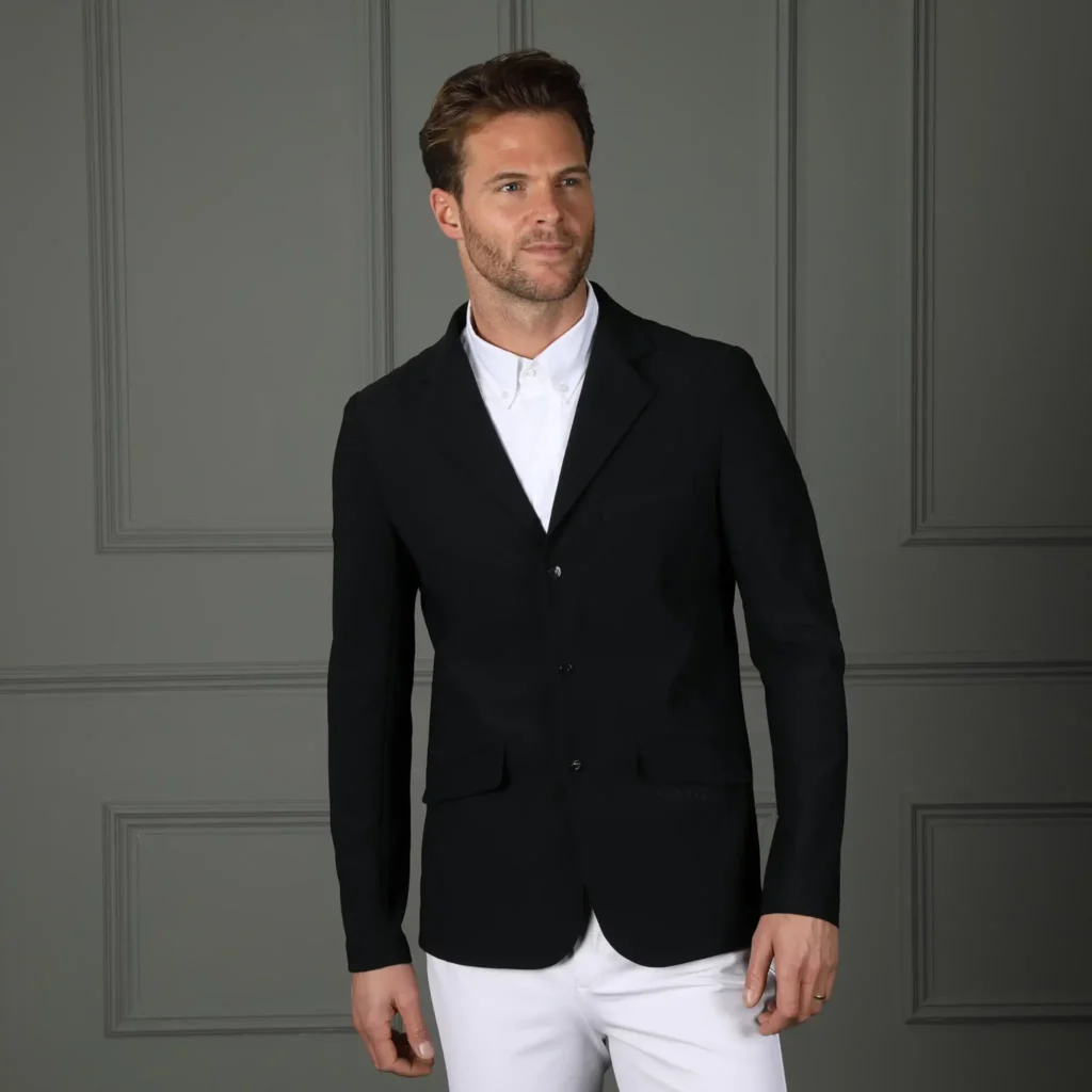 Aubrion Cambridge Men’s Show Jacket – Breathable, Stretch Fit & Elegant Equestrian Performance Wear