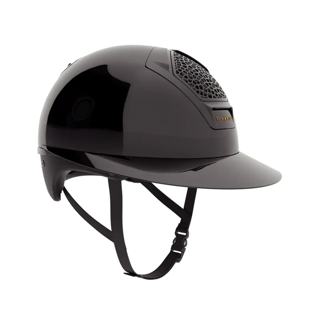 Freejump Voronoi Gloss Helmet – Lightweight, Stylish Riding Helmet with Sun Visor & Ventilation