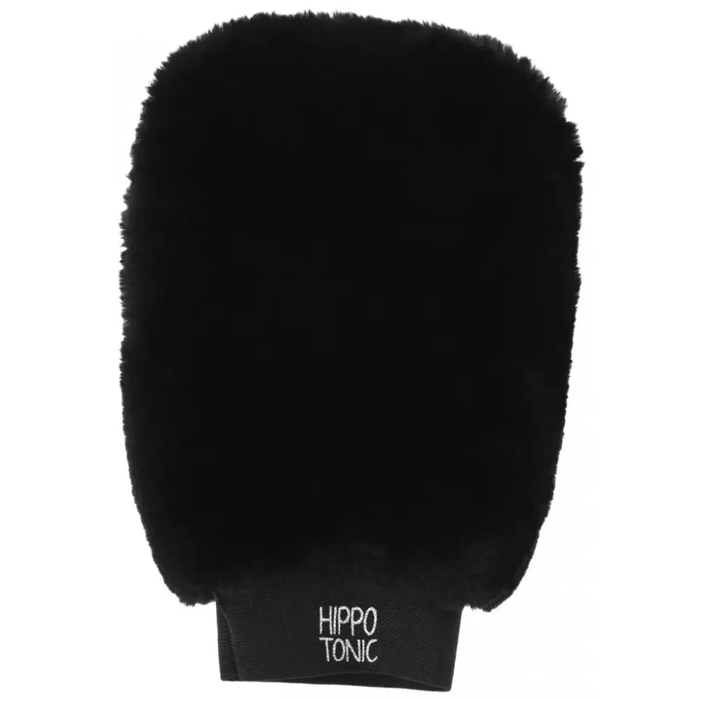 Hippo Tonic Xtra Soft Grooming Mitten – Sheepskin Shine Glove for Silky Horse Coats