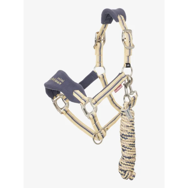 LeMieux Mini Vogue Pony Headcollar & Leadrope – Soft Fleece Padded Halter for 11.2hh–13hh Ponies