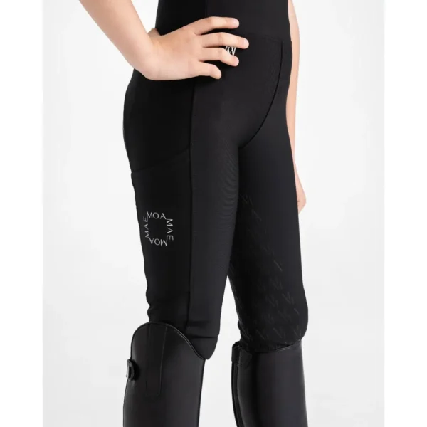 Moa Mae Kids Full Grip Riding Tights – Comfortable, Seamless & Stylish Equestrian Leggings for Young Riders