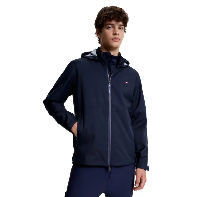 Tommy Hilfiger Men’s Lugano Rain Jacket – Waterproof, Breathable & Stylish Equestrian Outerwear