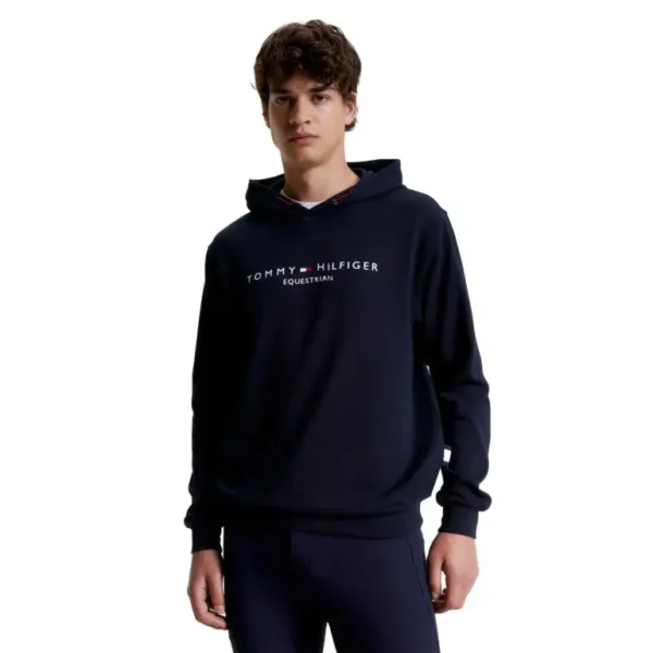 Tommy Hilfiger Men’s Williamsburg Graphic Hoodie – Sporty Stretch Hoodie with Equestrian Style