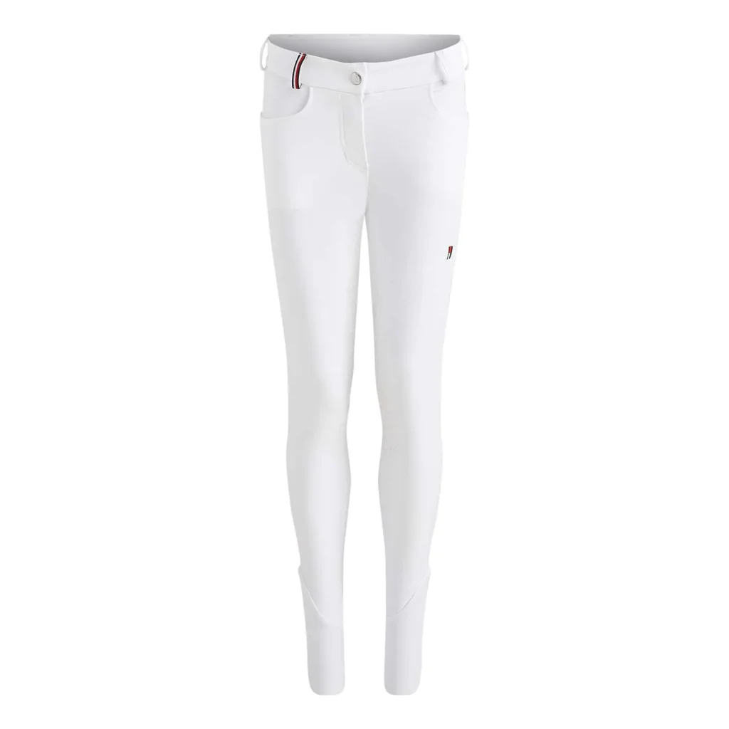 Tommy Hilfiger Women’s Classic Full Grip White Breeches – Timeless Style & All-Season Performance