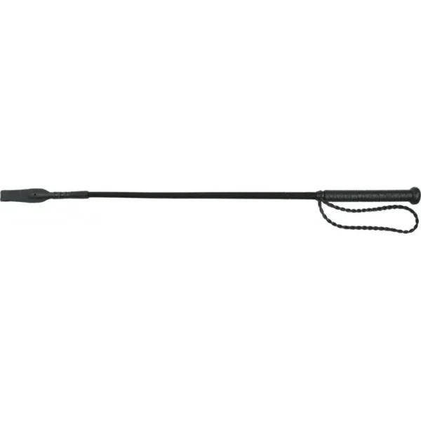Whip & Go 65cm Riding Whip – Striated Non-Slip Handle, Wrist Loop & Closed Flapper